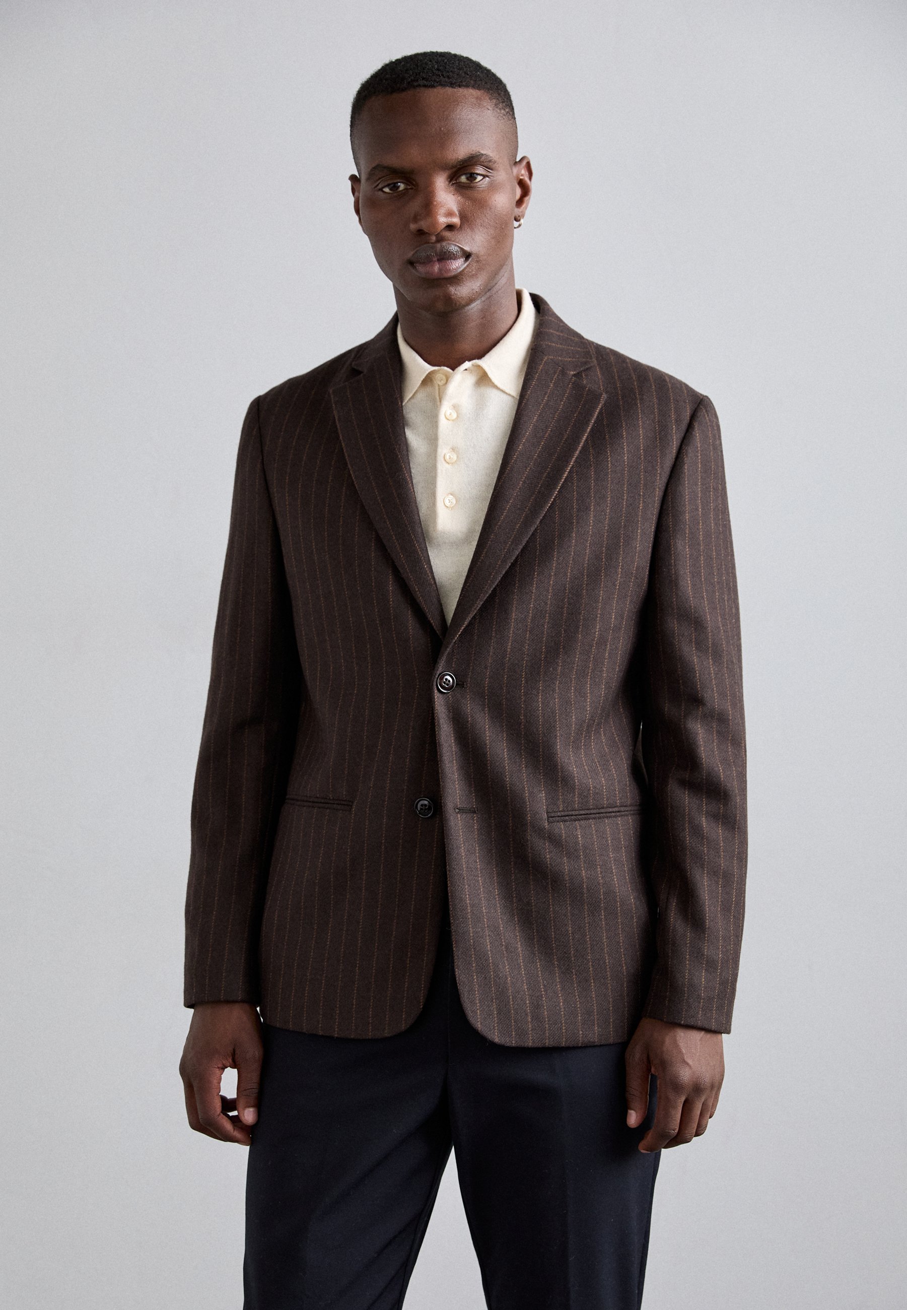 NN.07 TIMO - Blazer jacket - brown/dark brown - Zalando.co.uk