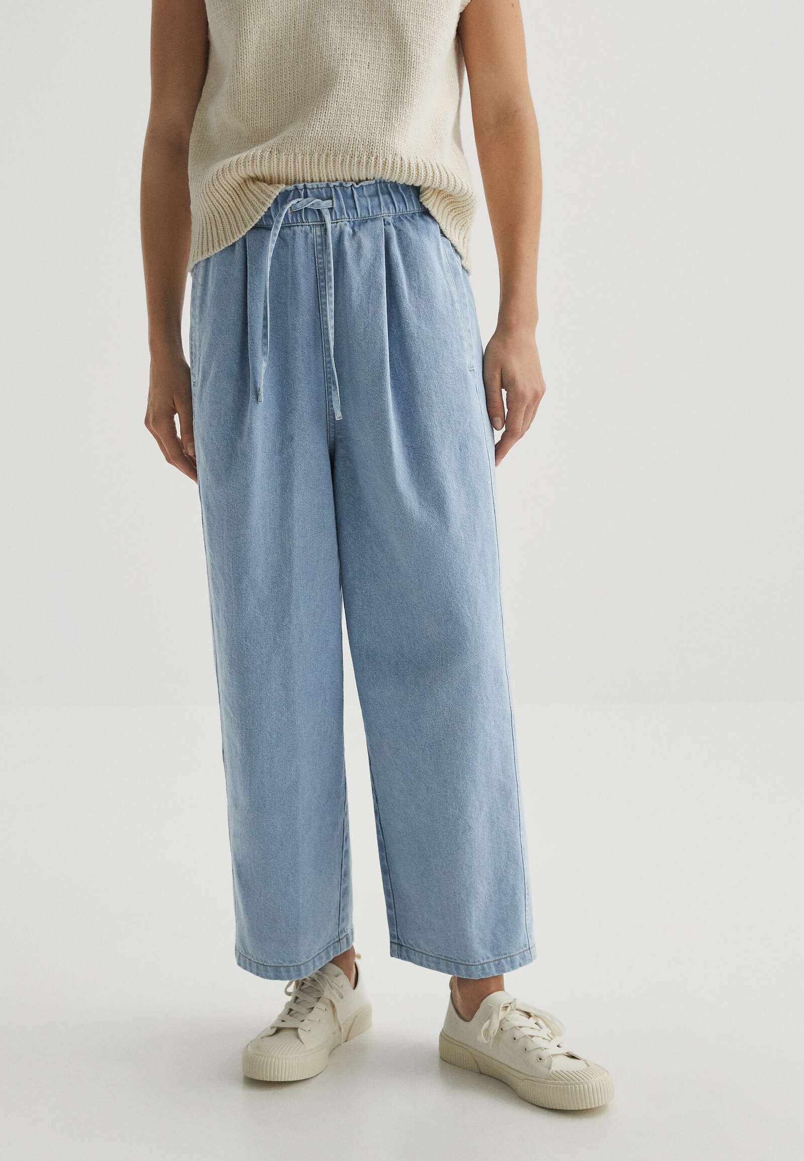OYSHO Straight leg jeans - light blue 