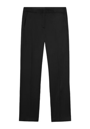 Massimo Dutti, 100% COLD WOOL STRAIGHT-LEG PANTS - Bukser - black