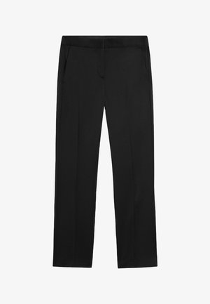 Massimo Dutti, 100% COLD WOOL STRAIGHT-LEG PANTS - Bukser - black