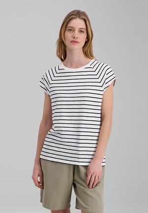 TIMEZONE, RAGLAN - T-Shirt print - white blue stripe