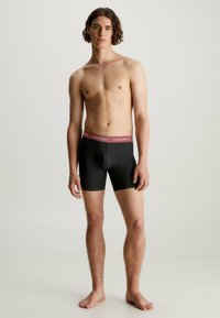 Calvin Klein Underwear BOXER BRIEF 3 PACK COTTON STRETCH - Shorty - b marron skyway true navy wbs