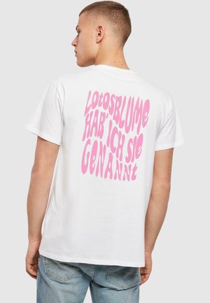 DIE FLIPPERS - LOTOSBLUME - Print T-shirt - white
