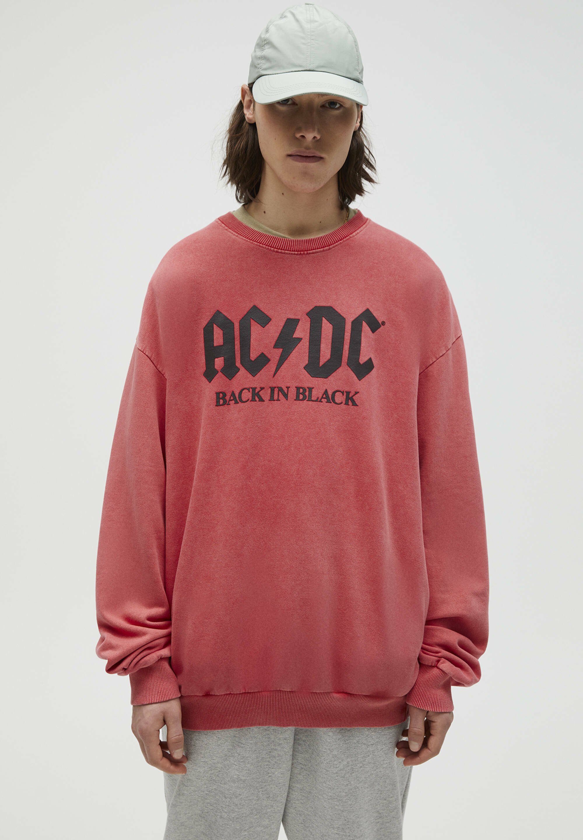 ac dc sweatshirt pull and bear