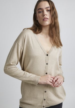 PZSARA BOX - Cardigan - whitepeppermelange