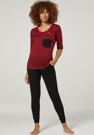 Chelsea Clark SET - Pijama - dark red black