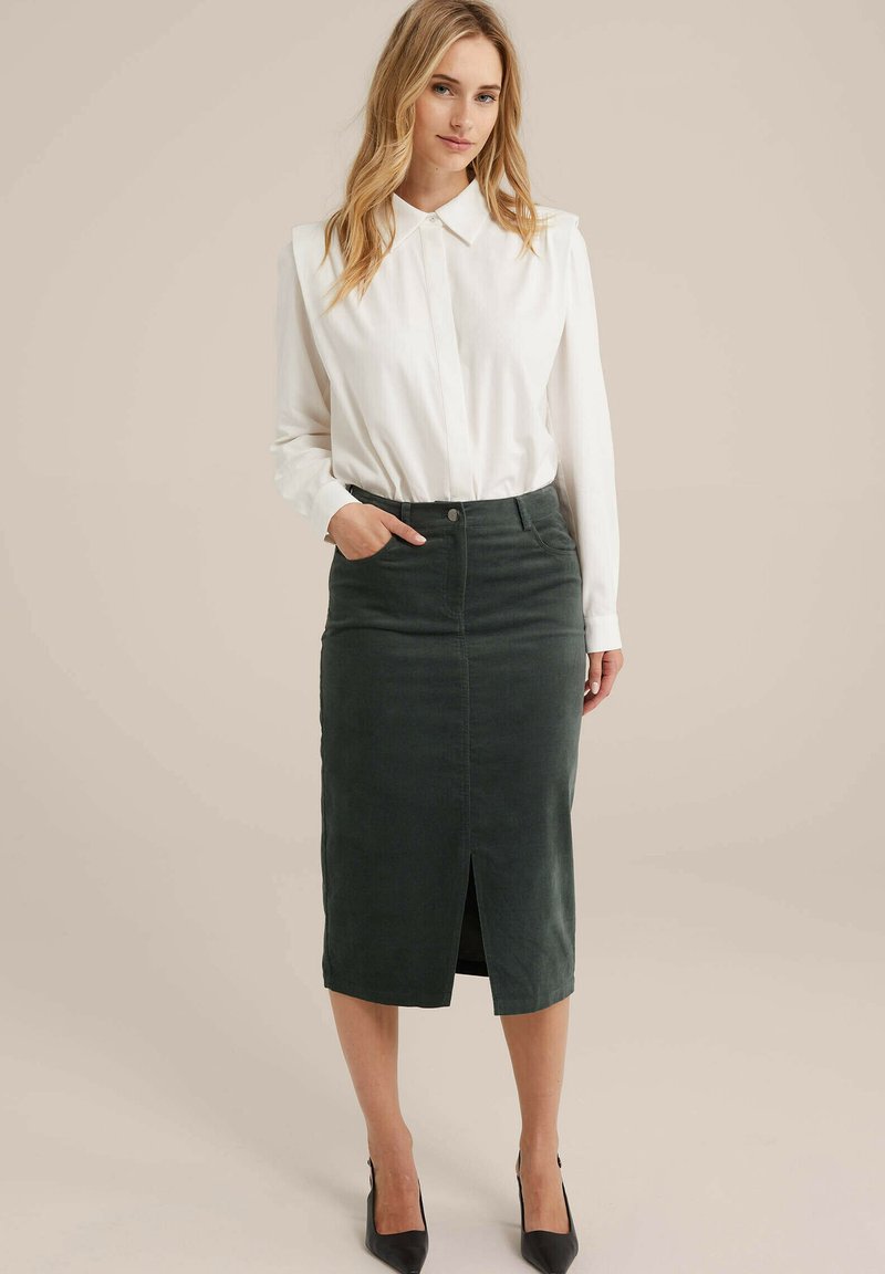 WE Fashion Kokerrok groen