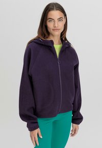 hessnatur OVERSIZE - Fleecejacke - lavendelgrau