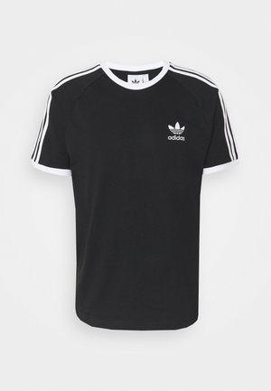 STRIPES TEE UNISEX - Trükipildiga T-särk - black