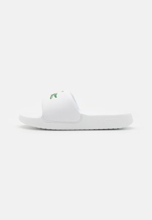 Lacoste SERVE - Badesandaler - white/green
