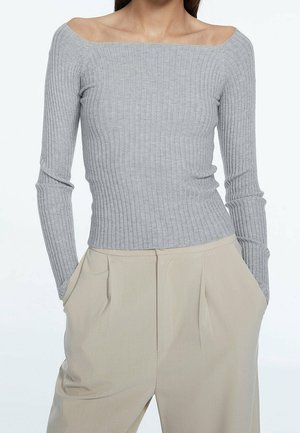 Strickpullover - silver-coloured