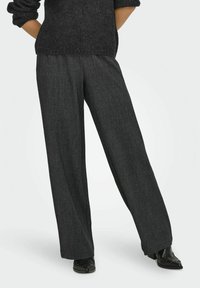 ONLY WEITEM ONLELISE MITTLERE TAILLE NORMAL GESCHNITTEN - Jogginghose - dark grey melange