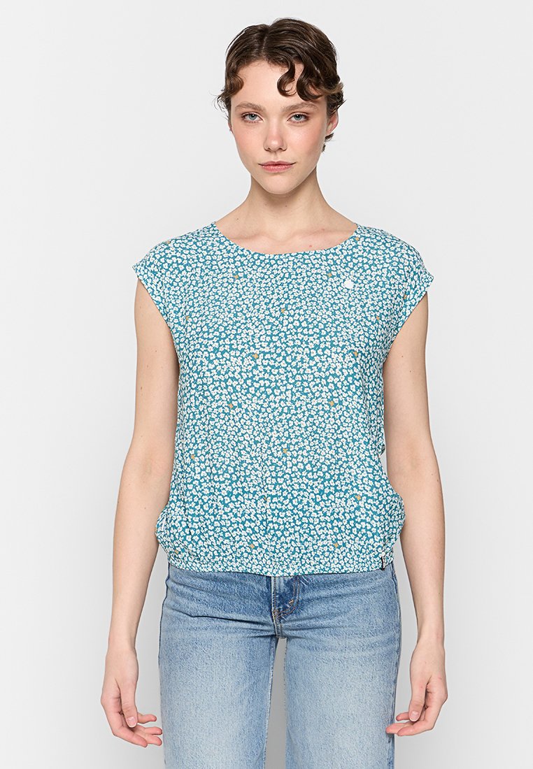 khujo Blouse blauw khujo Blouse blauw