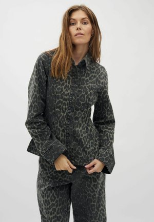 FIROLA - Camicia - dark leopard mist