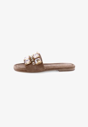 Kennel + Schmenger, KENNEL + SCHMENGER PANTOLETTE HOLLY - Pantolette flach - cognac