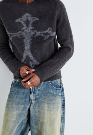 Strickpullover - black
