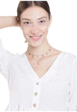 Hey Happiness, STAR MOON CHOKER 2 PACK - Necklace - rosegoldfarben