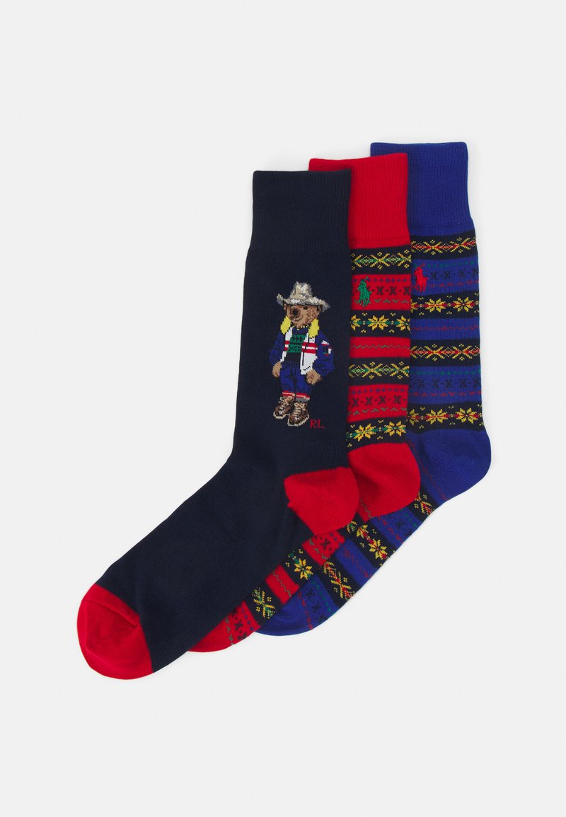Polo Ralph Lauren HOLIDAY CREW SOCK GIFT BOX 3 PACK Socken red/navy