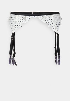 Fleur du Mal EMBROIDERY GARTER BELT - Porte-jarretelles - ivory