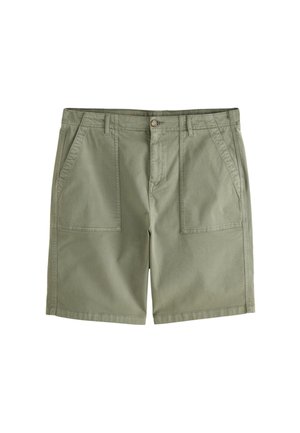 Next, REGULAR FIT - GARMENT DYED FATIGUE JORT SHORTS . - Shorts - sage green
