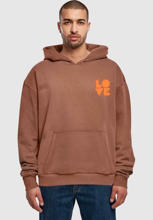 HUGS & LOVE - LOVE ULTRA HEAVY - Kapuzenpullover - bark
