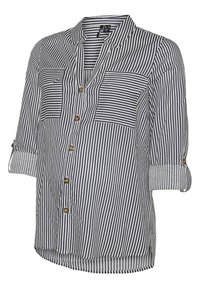 VMMBUMPY SHIRT NEW - Bluza z gumbi - snow white stripesnight sky