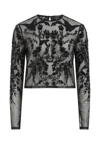 AllSaints GRETA - Maglietta a manica lunga - black