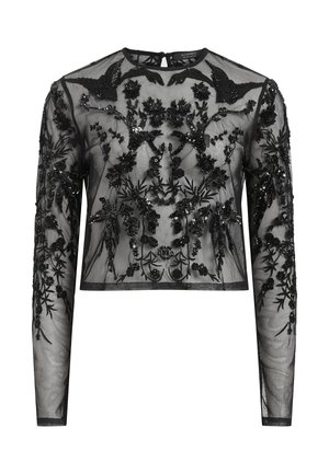 AllSaints GRETA - Long sleeved top - black