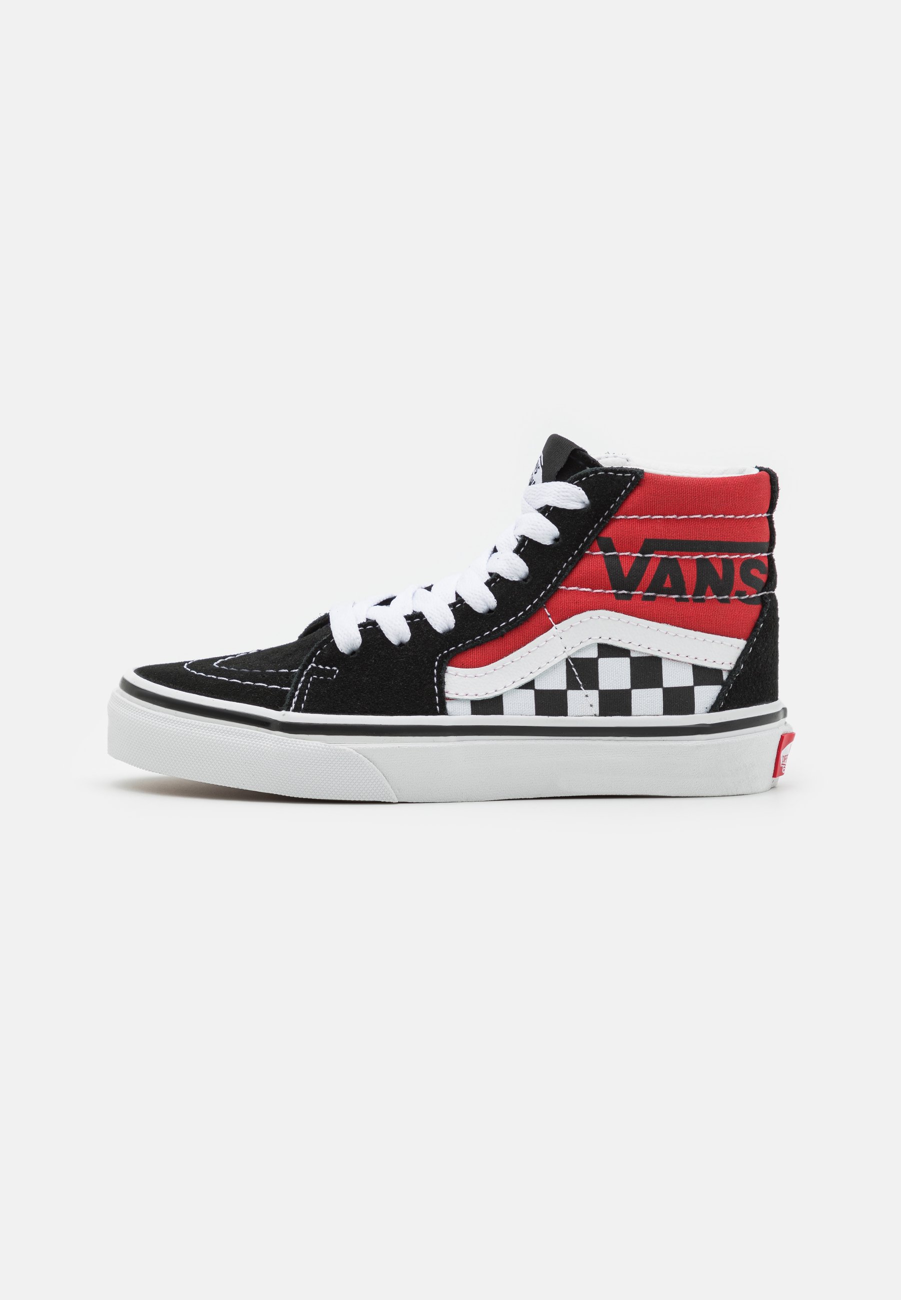 High top vans black and red Clearance