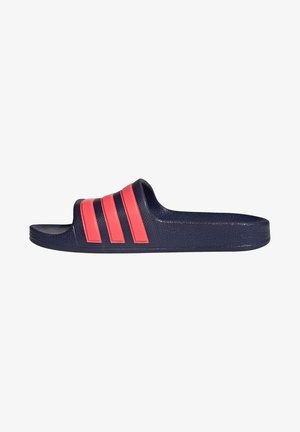 ADILETTE AQUA UNISEX - Badslippers - dark blue/turbo/dark blue