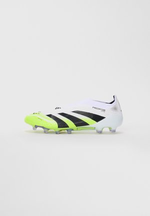 PREDATOR ELITE  - Football boots firm ground - white/core black/lucid lemon