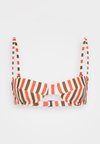 ADJUSTABLE VINTAGE - Haut de bikini - white/red/braun
