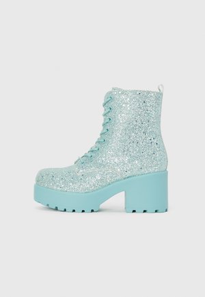 Lace-up ankle boots - blue