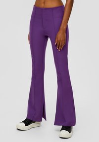 QS MIT BIESEN - Broek - lila