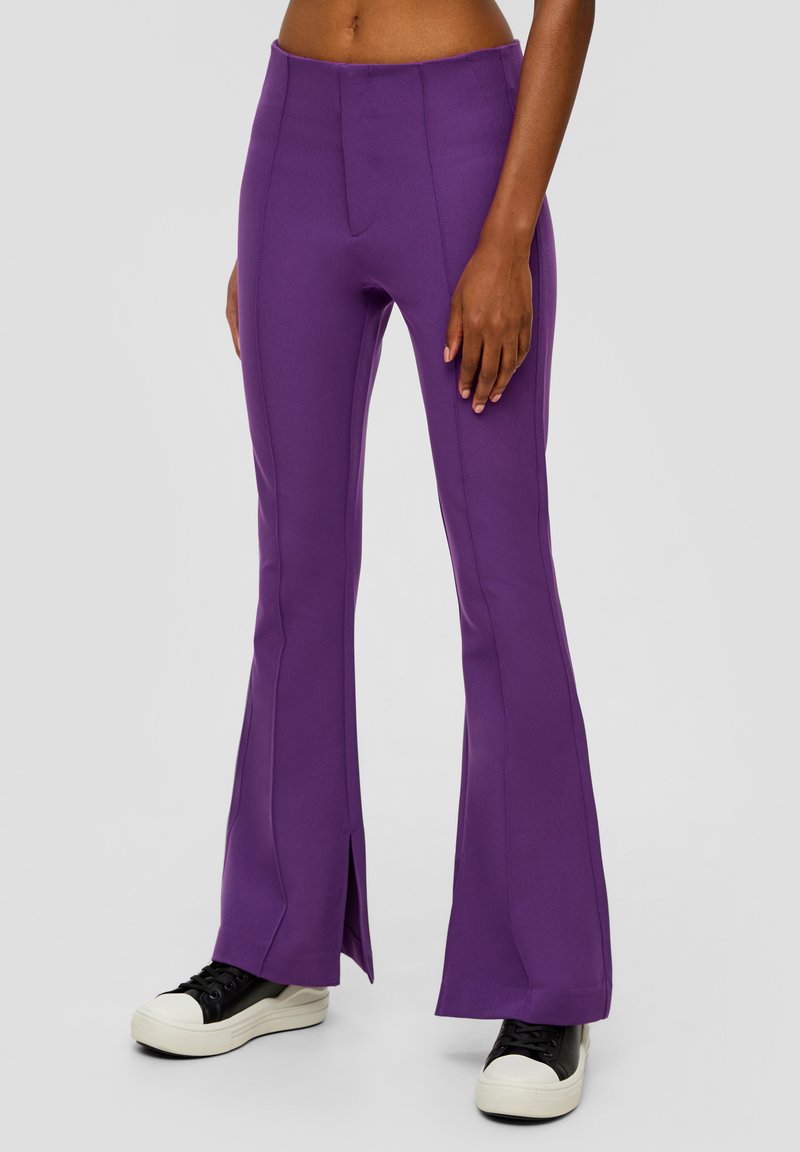 QS MIT BIESEN - Broek - lila