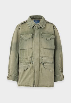 Polo Ralph Lauren Big & Tall, FIELD JACKET - Denimová bunda - mint olive washed