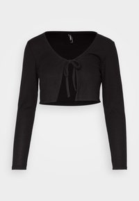 ONLELLA SHORT TIE CARDIGAN - Cardigan - black