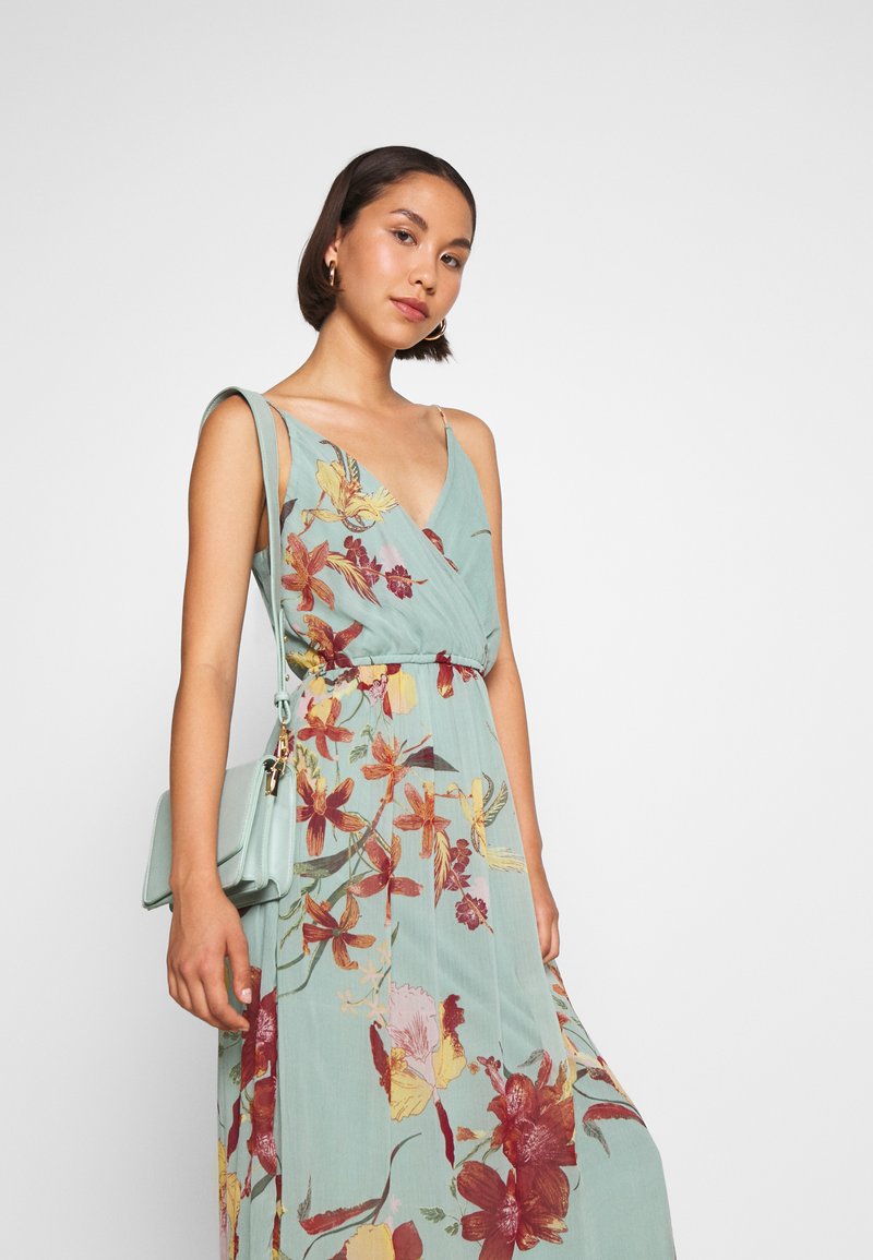 Vero Moda Vmwonda Maxi Dress Jadeite Asta Mint Zalando Co Uk 