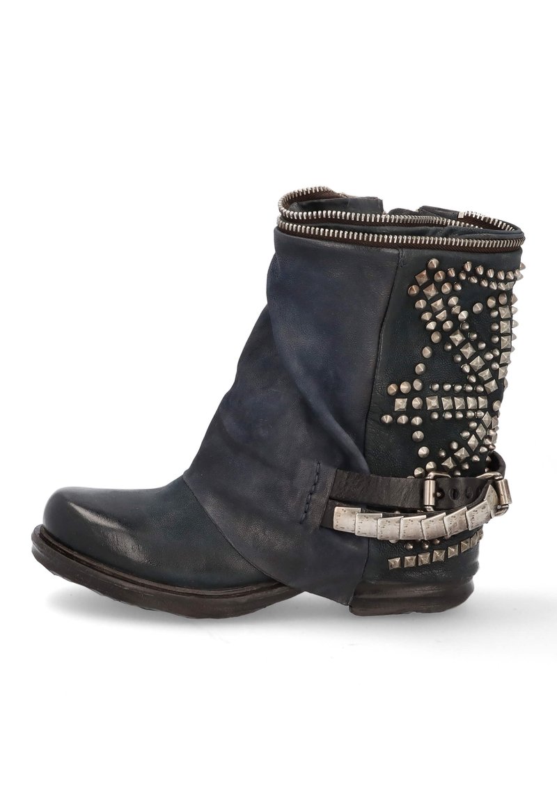 Damen Ankle Boots | A.S.98 Cowboy-/Bikerstiefelette dark blue/dunkelblau - XU98537 Damen Ankle Boots | A.S.98 Cowboy-/Bikerstiefelette dark blue/dunkelblau - XU98537