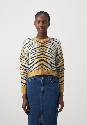 ONLY ONLOPA ANIMAL - Pullover - toasted coconut/pumice stone/black