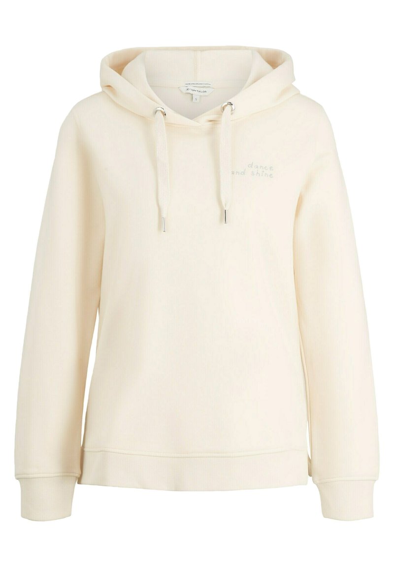 TOM TAILOR DENIM Felpa con cappuccio - golden clay/marrone scuro - Zalando
