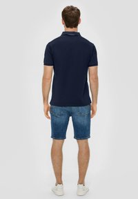s.Oliver MIT GRAFIK - Poloshirt - navy