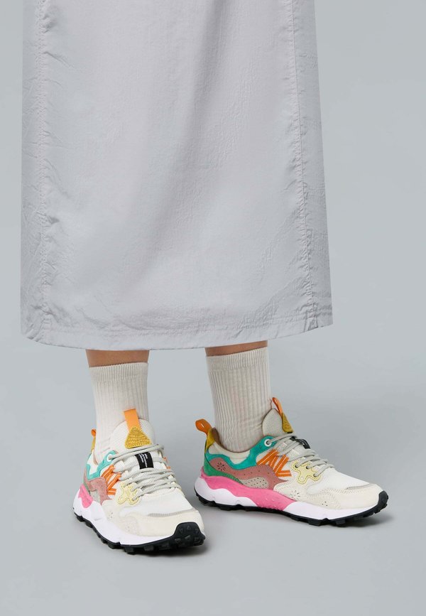 YAMANO - Sneaker low - fuchsia weiß