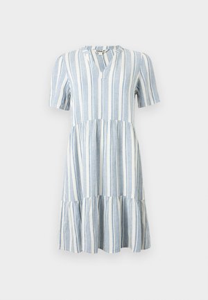 ONLY, ONLTIRI-GOA SS V-NEC CC PNT - Jurk - coronet blue/bright white