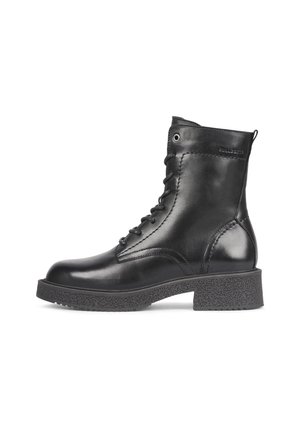 Lace-up ankle boots - black
