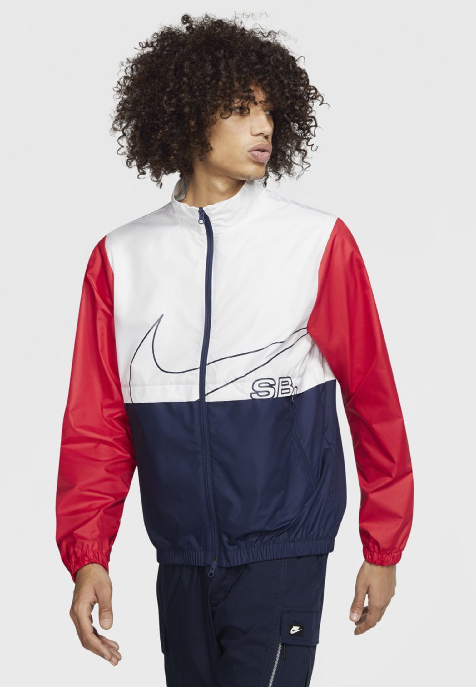 nike sb jacket white