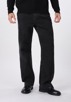 Jeans straight leg - black denim