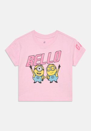 GAP, BETTER GRAPHIC TEE MINIONS - T-shirt imprimé - primrose pink