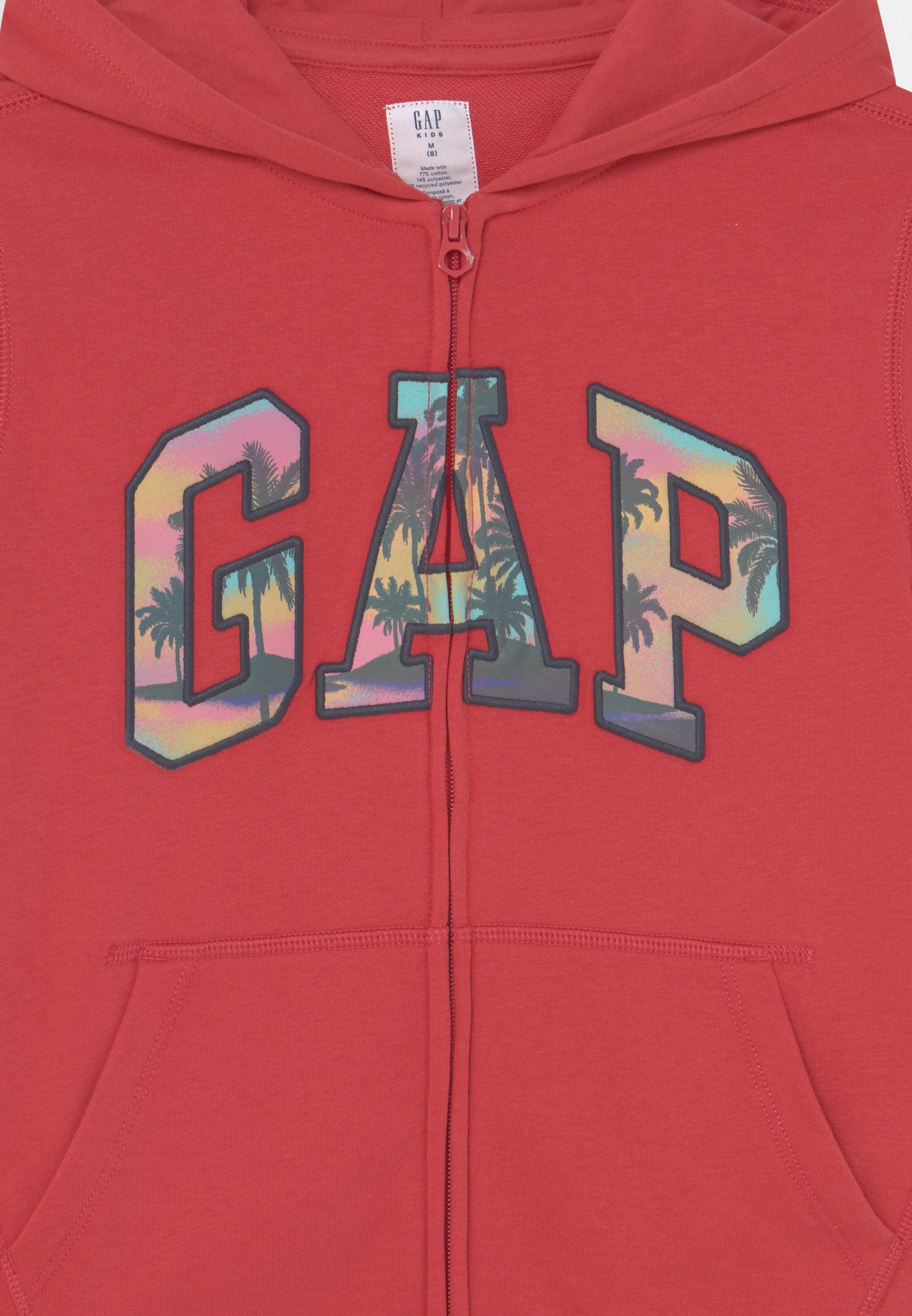GAP BOYS LOGO - Sudadera con cremallera - weathered red/rojo - Zalando.es