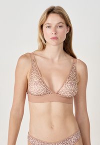 PURE MESH - Soutien-gorge triangle - imp fond rose